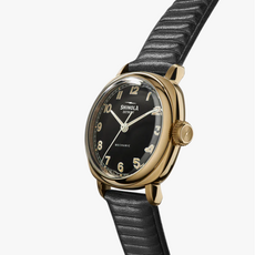 Shinola Shinola Mechanic Watch 39mm Gold Tone Case with Domed Black Dial