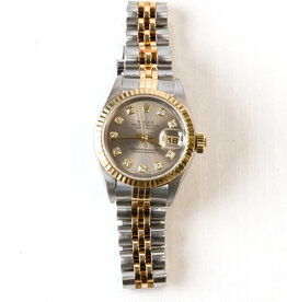 Rolex Pre-Owned Rolex 26mm Two-Tone Datejust Jubilee with Diamond Markers
