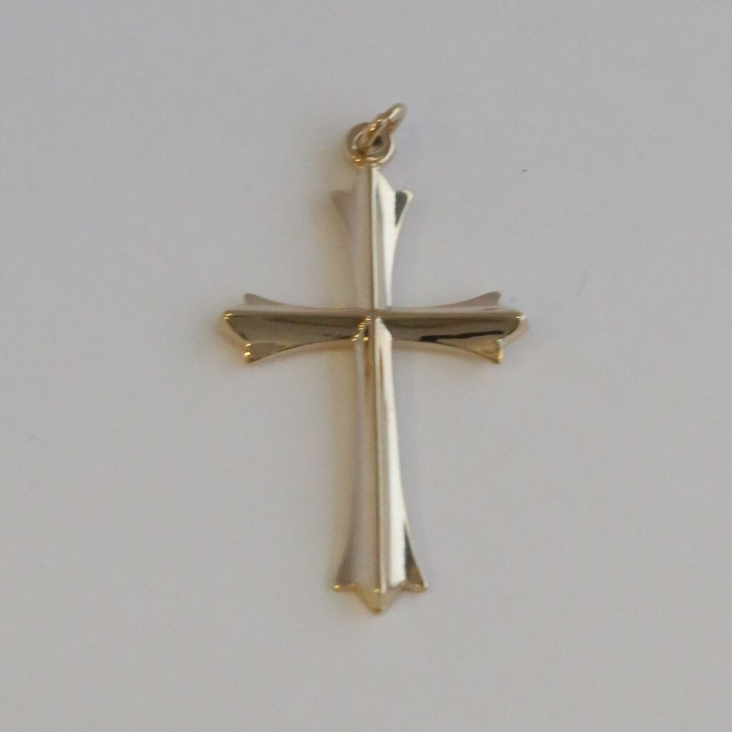 American Jewelry ESTATE 14k Yellow Gold Cross Pendant (NO CHAIN)