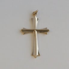American Jewelry ESTATE 14k Yellow Gold Cross Pendant (NO CHAIN)
