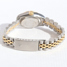 Rolex Pre-Owned Ladies Rolex Two Tone Oyster Perpetual Datejust Watch w/ White Dial