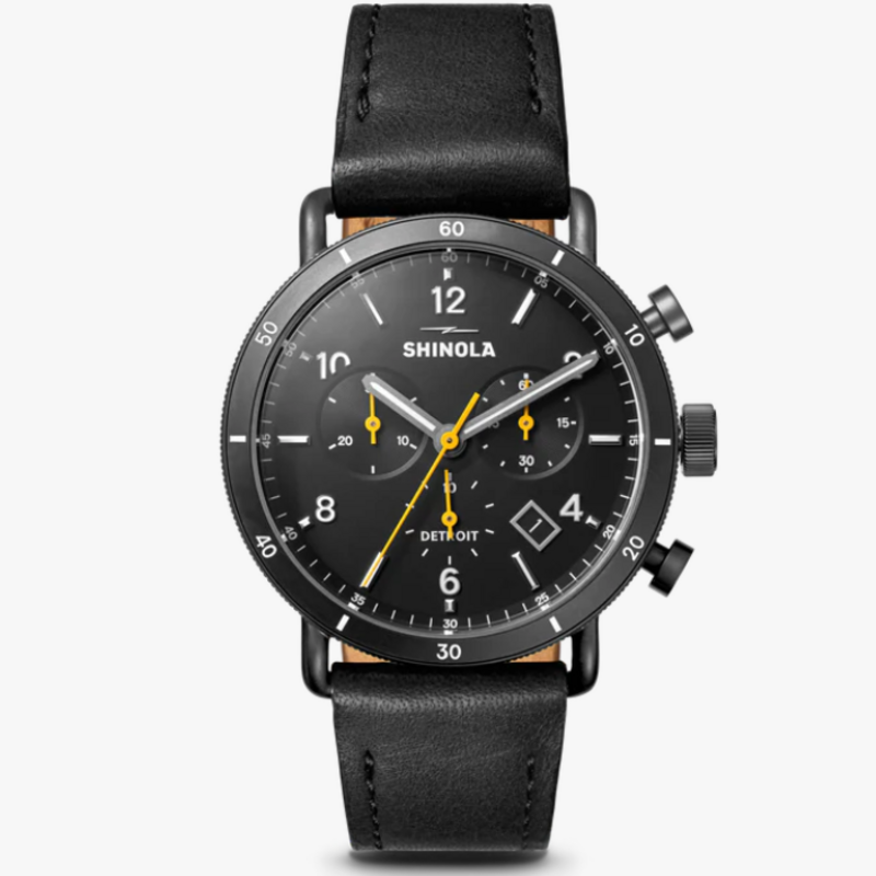Shinola Shinola 40mm Black Canfield Sport Chronograph Watch