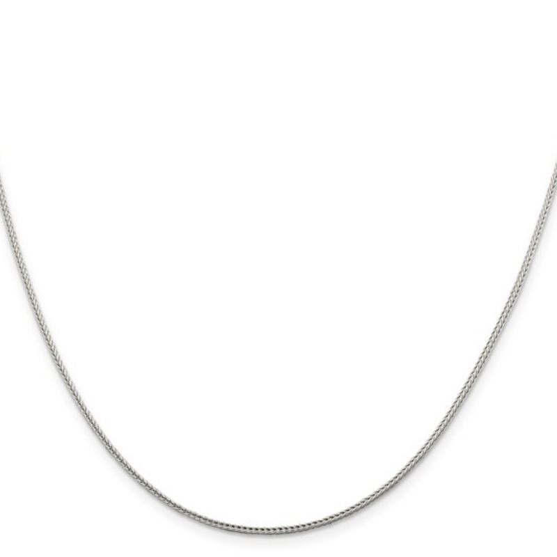 Sterling Silver 1.45mm Diamond-Cut Round Franco Chain (18'-20")