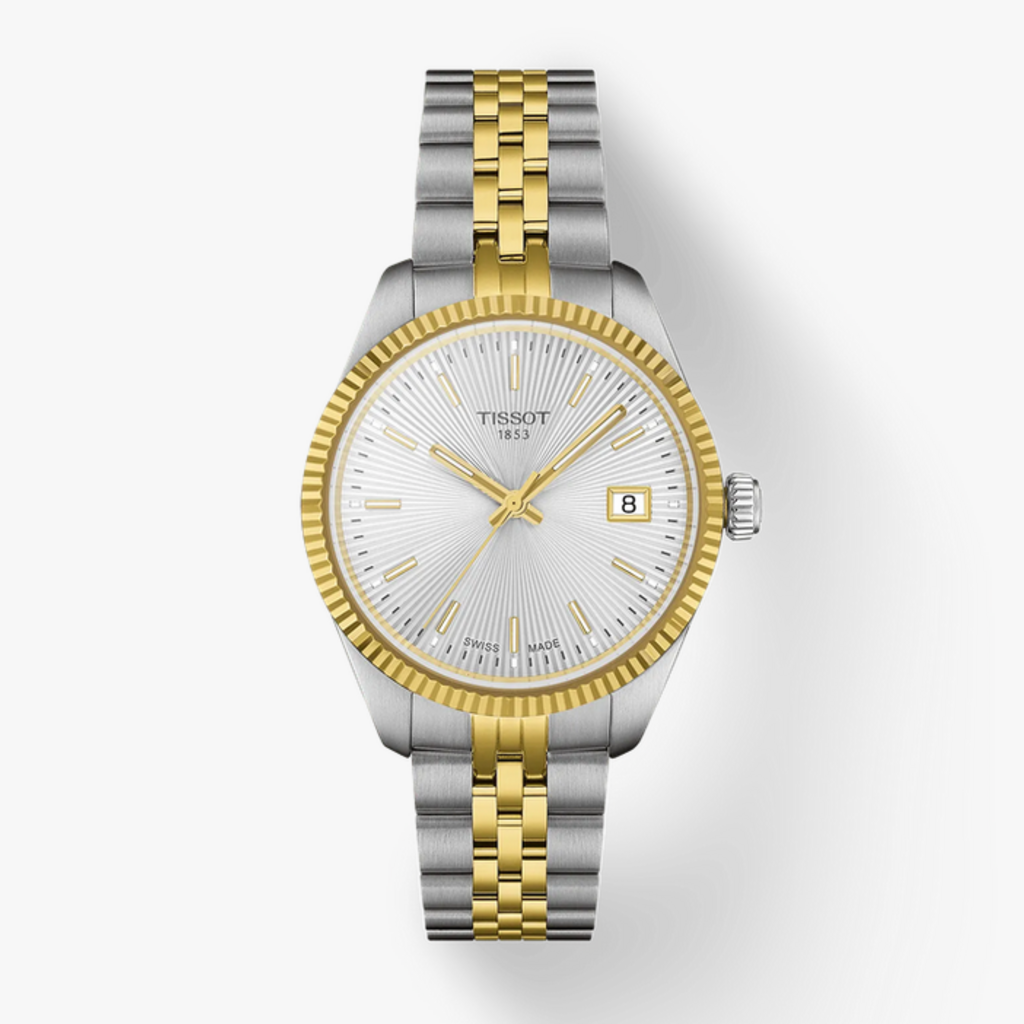 Tissot Tissot Mens Ballade 34mm Two Tone Quartz Watch