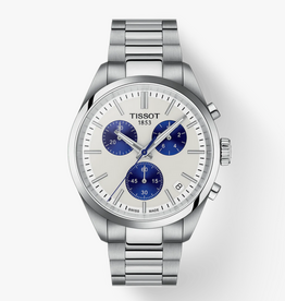 Tissot Tissot PR 100 40mm Watch w/ White Dial & Blue Chronograph