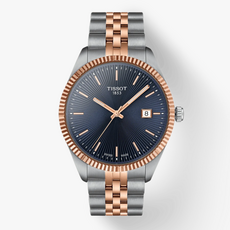 Tissot Tissot Ballade 40mm Two Tone Watch w/ Dark Blue Dial