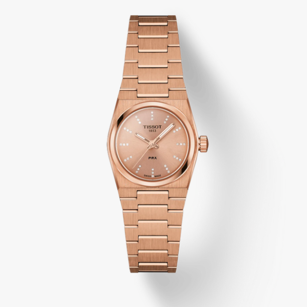 Tissot Tissot Rose Gold Tone 25mm PRX Watch w/ Pink Diamond Dial