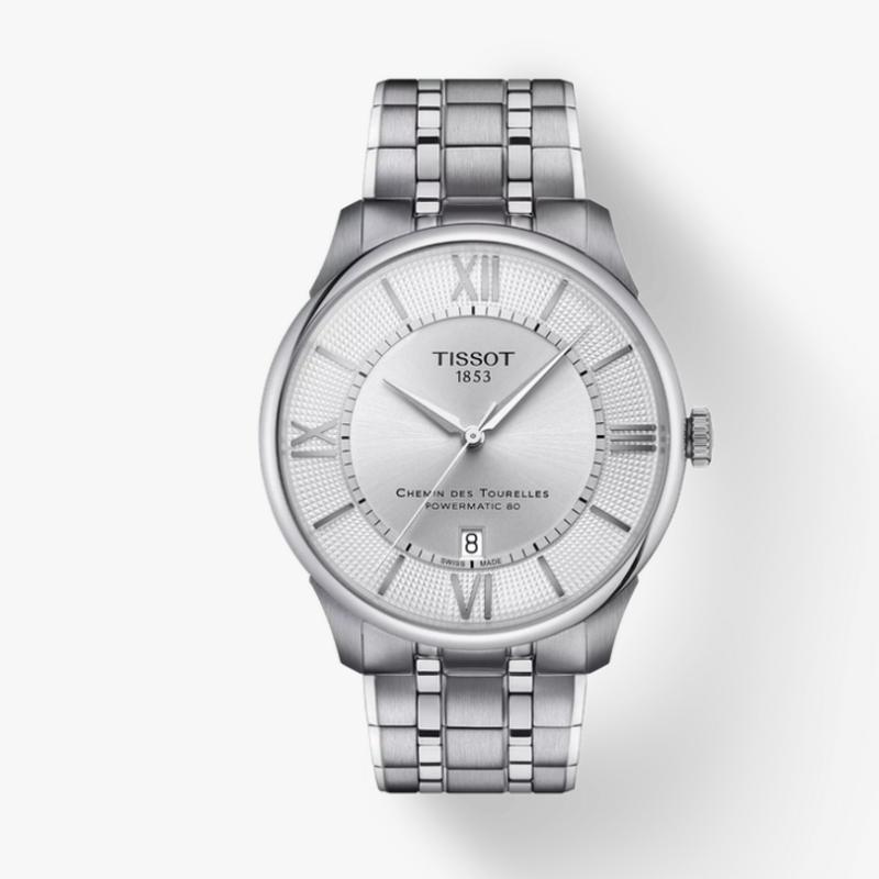 Tissot Tissot Chemin Des Tourelles 42mm Watch w/ White Dial