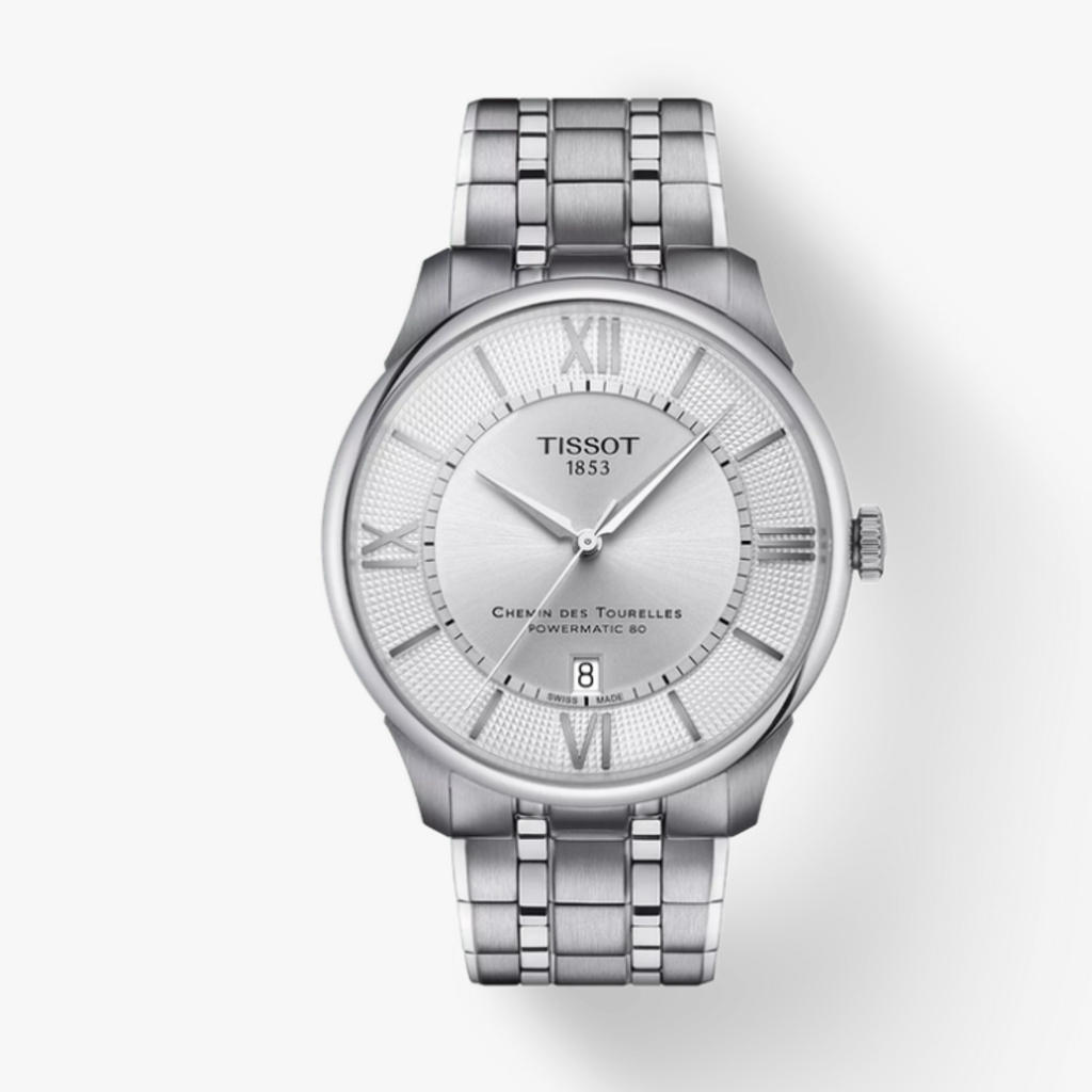 Tissot Tissot Chemin Des Tourelles 42mm Watch w/ White Dial