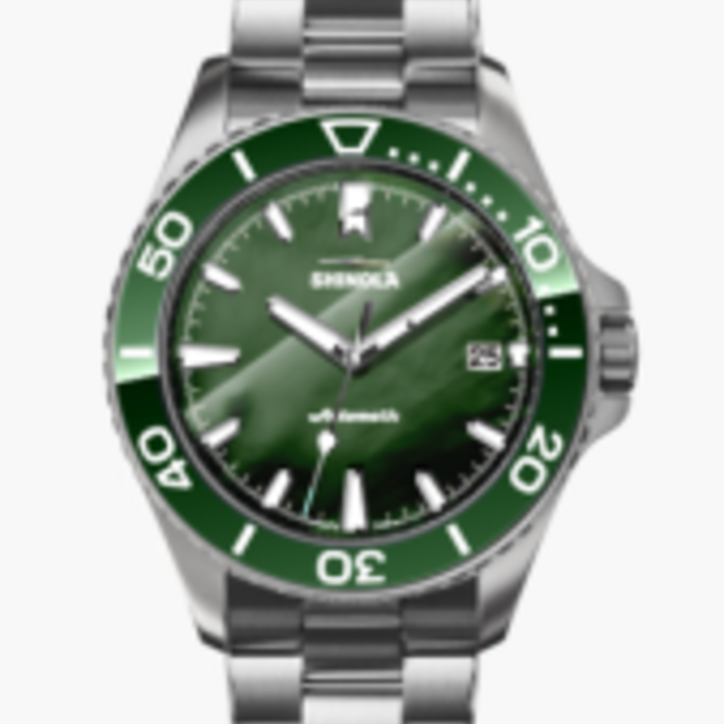 Shinola Shinola Monster Ontario 39mm Green MOP, Silver Bracelet