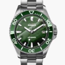Shinola Shinola Monster Ontario 39mm Green MOP, Silver Bracelet