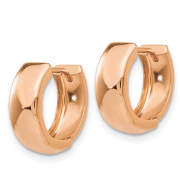 14K Rose Gold 4.5mm Hinged Hoop Earrings