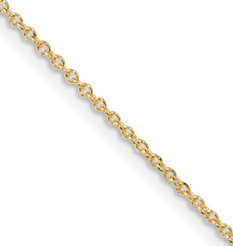 Sterling Silver Gold Plated 16mm Diamond Heart Locket on 1.4mm Cable Chain