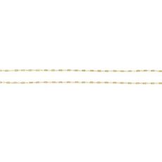 14k Yellow Gold-Filled Bar Link Cable Chain (18")
