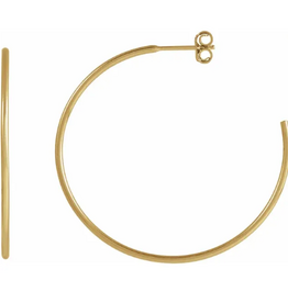 14k Yellow Gold-Filled 38mm Hoop Earrings