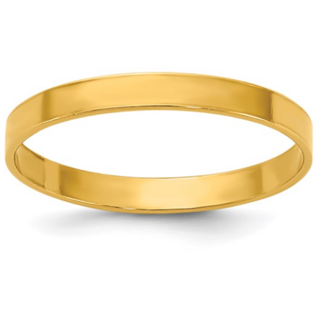 14k Yellow Gold-Filled 2.25mm Flat Band