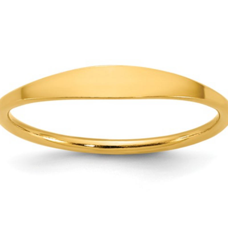 14k Yellow Gold-Filled Mini Signet Ring