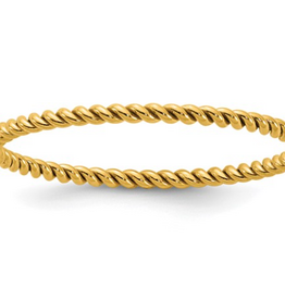 14k Yellow Gold-Filled Twisted Stackable Ring