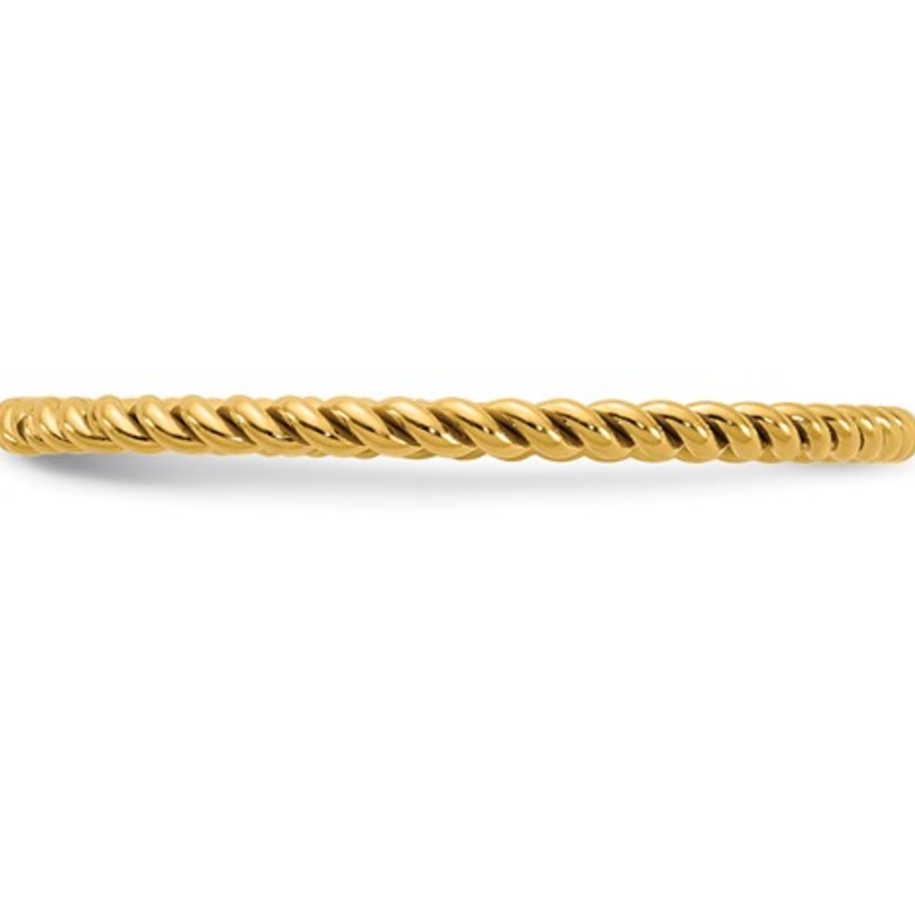14k Yellow Gold-Filled Twisted Stackable Ring