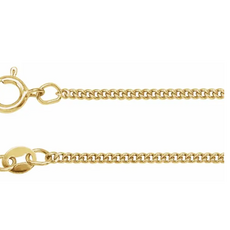 14k Yellow Gold-Filled 1.6mm Curb Chain (20")