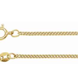14k Yellow Gold-Filled 1.6mm Curb Chain (20")