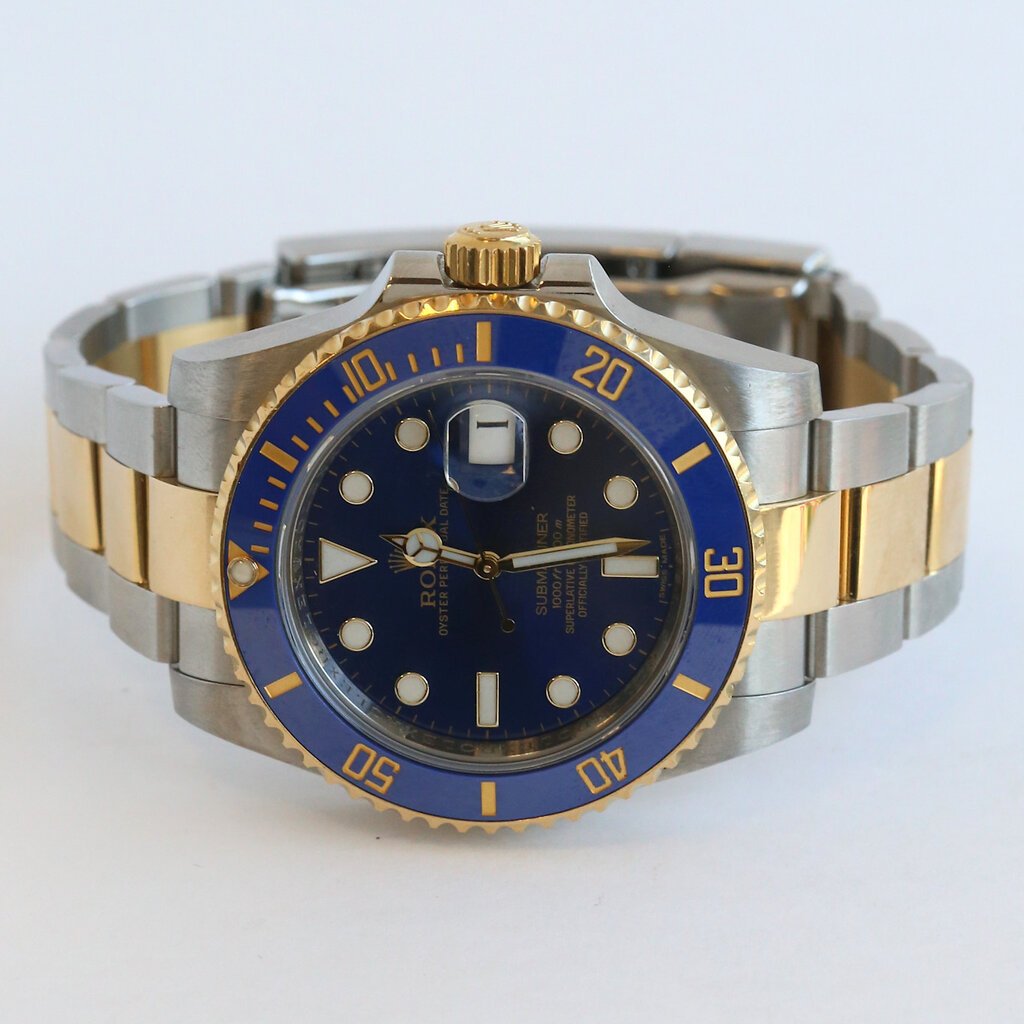 Rolex Pre-Owned Rolex Two Tone Submariner Perpetual Date Watch