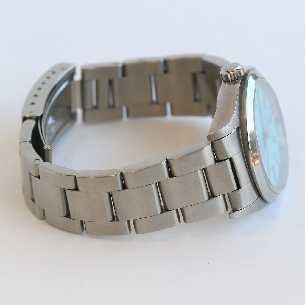 Rolex Pre-Owned Rolex Oyster Perpetual Watch w/ Light Blue Dial