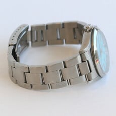 Rolex Pre-Owned Rolex Oyster Perpetual Watch w/ Light Blue Dial