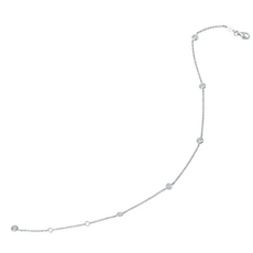 Lafonn Lafonn Anklet 0.80ctw Bezel Station (10")