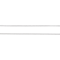 American Jewelry 14k White Gold Diamond Cable Chain (18")
