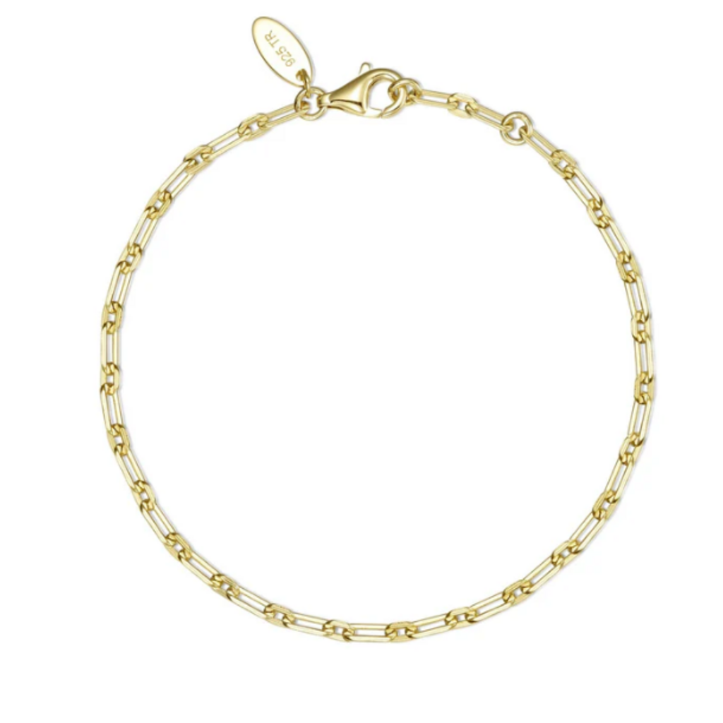 Lafonn Lafonn Gold-Plated Charene Small Chain Bracelet 7"