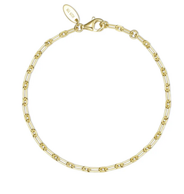 Lafonn Lafonn Gold-Plated Charene Small Chain Bracelet 7"