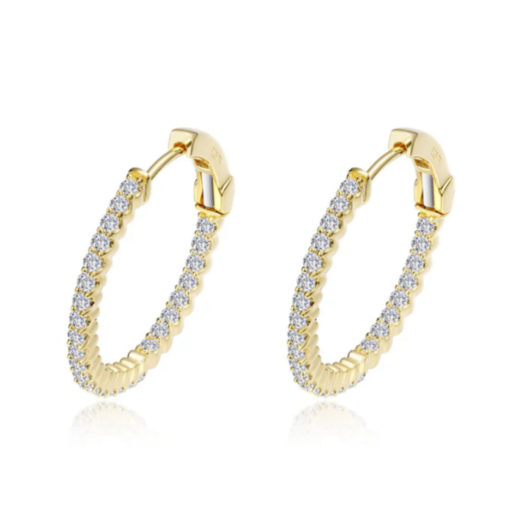 Lafonn Lafonn Gold-Plated 20 mm Hoop Earrings