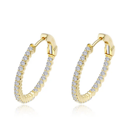 Lafonn Lafonn Gold-Plated 20 mm Hoop Earrings