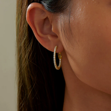Lafonn Lafonn Gold-Plated 20 mm Hoop Earrings