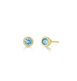 Lafonn Lafonn December Birthstone Earrings Gold-Plated Studs
