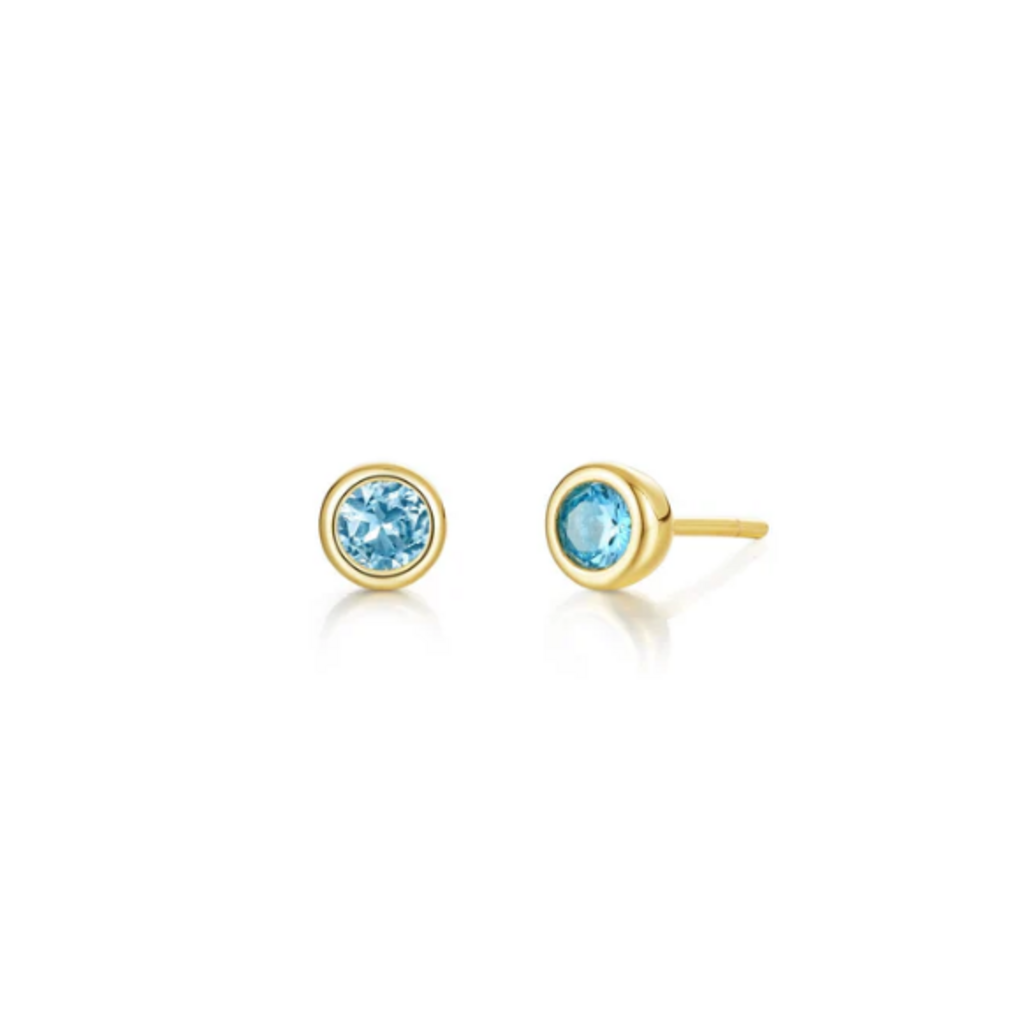 Lafonn Lafonn December Birthstone Earrings Gold-Plated Studs