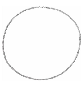 American Jewelry Sterling Silver 4mm Cuban Link Chain (24")