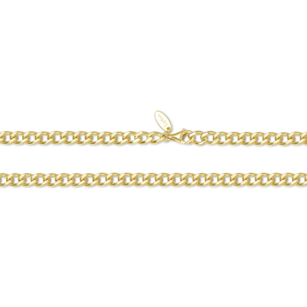 Lafonn Lafonn Silver Gold-Plated 4.6mm Cleo Cuban Chain Necklace  (20")