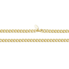 Lafonn Lafonn Silver Gold-Plated 4.6mm Cleo Cuban Chain Necklace  (20")