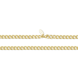 Lafonn Lafonn Silver Gold-Plated 4.6mm Cleo Cuban Chain Necklace  (20")