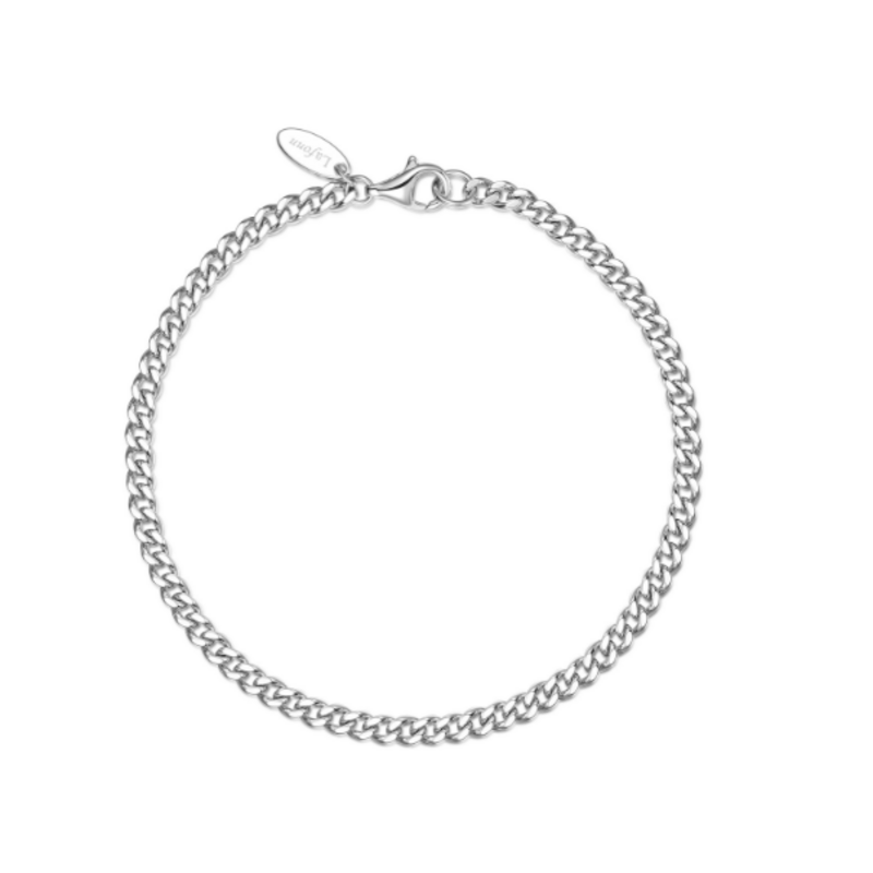Lafonn Lafonn Silver 3.2mm Cleo Cuban Bracelet (7")