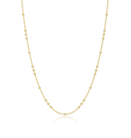 Lafonn Lafonn Silver Gold-Plated Luna Bead Chain Necklace (16"-18")