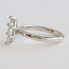 American Jewelry 14k White Gold 1ct H/vs1 Marquise Diamond Solitaire Engagement Ring