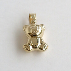 American Jewelry ESTATE 10k Yellow Gold Teddy Bear Pendant (NO CHAIN)