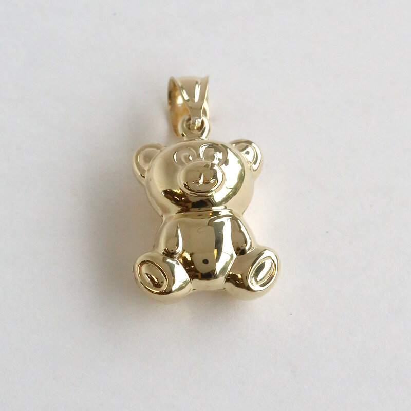 American Jewelry ESTATE 10k Yellow Gold Teddy Bear Pendant (NO CHAIN)