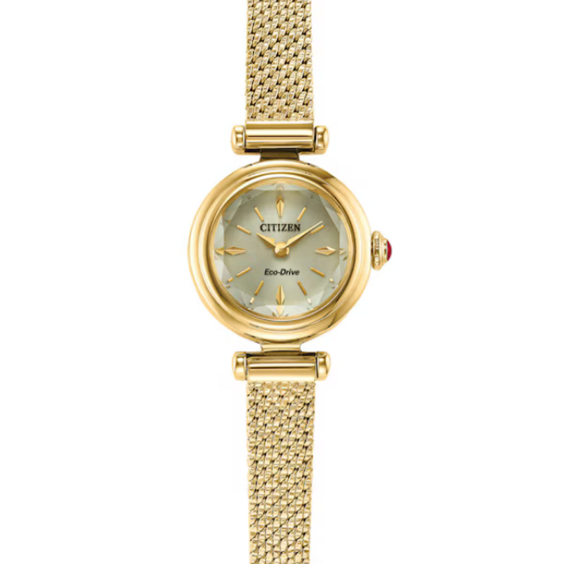 Citizen Citizen Eco-Drive Ladies Fio Gold Tone Watch w/ Mesh Strap