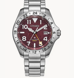 Citizen Citizen Promaster Land GMT Watch w/ Maroon Dial