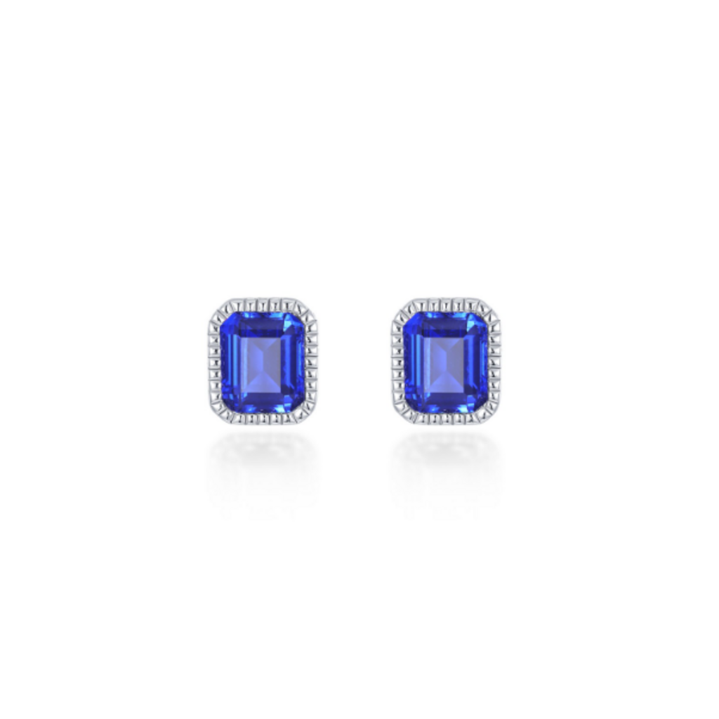 Lafonn Lafonn Sterling Silver 1.76ctw Simulated Sapphire Birthstone Stud Earrings