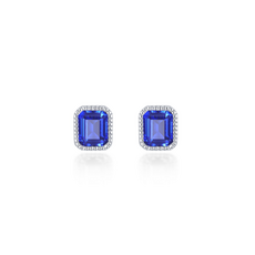 Lafonn Lafonn Sterling Silver 1.76ctw Simulated Sapphire Birthstone Stud Earrings